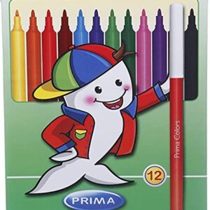 Prima felt tip colored markers 12