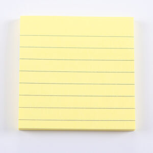 Sticky Note lined yellow 3*3 100sh