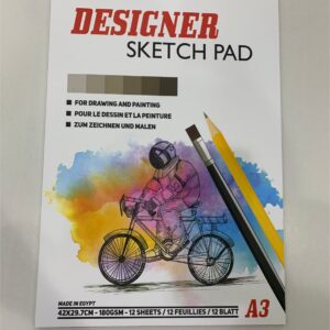Designer White Sketch A3 12sh 42*29cm 180g