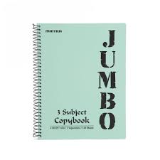 Jumbo 3 Subject Note Book