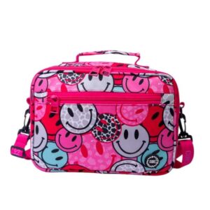 Pink Smiley face CUBS Lunch bag